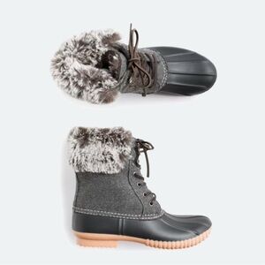 Report Footwear Ulisses Women's Gray Fur-Lined Boots Sz 6